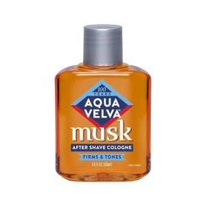 Aqua Velva Firms & Tones Musk After Shave Cologne 3.5 Fl Oz