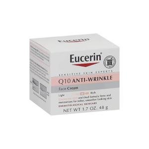 Eucerin Q10 Anti-Wrinkle Sensitive Skin Unscented Face Cream - 1.7oz
