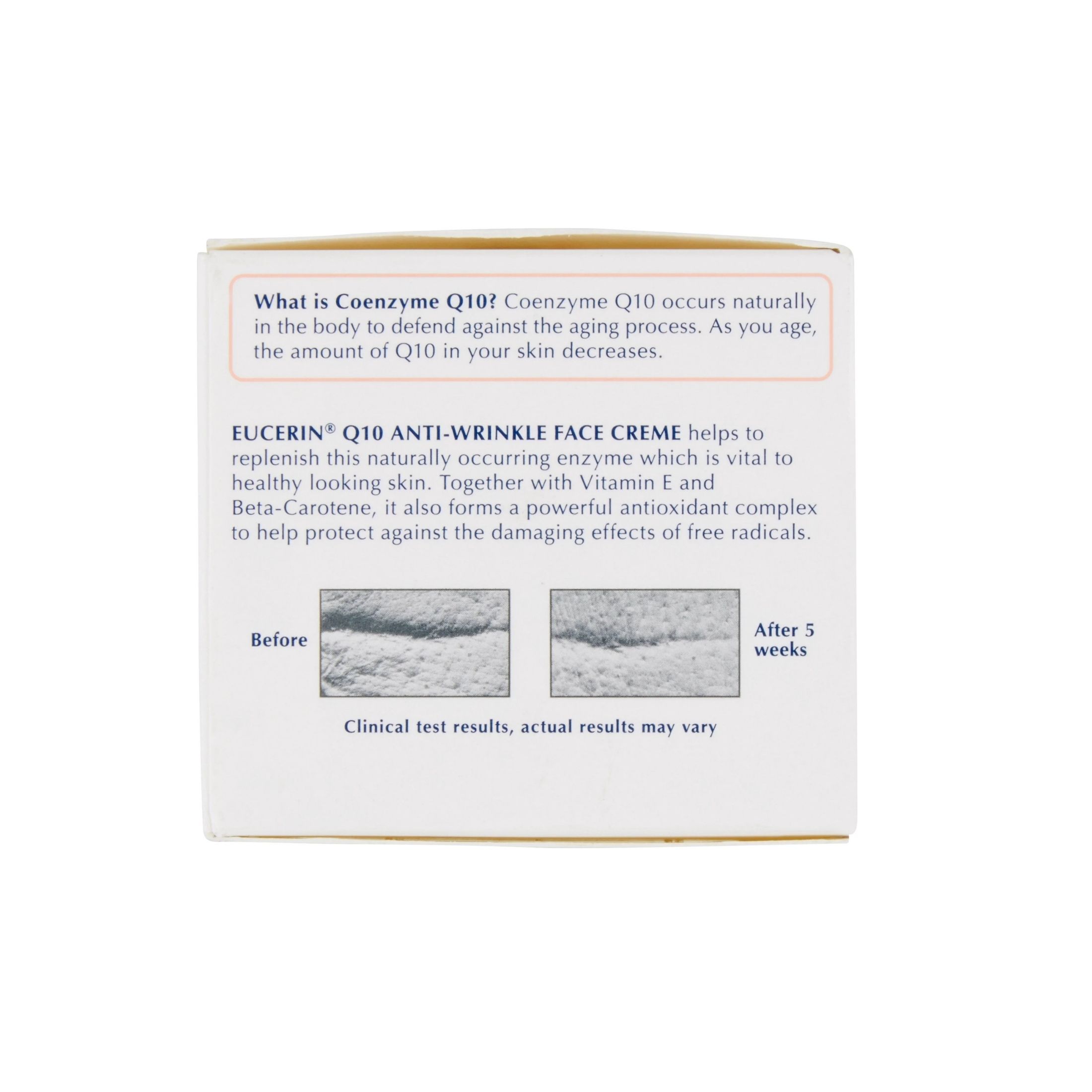 Eucerin Q10 Anti-Wrinkle Sensitive Skin Unscented Face Cream - 1.7oz
