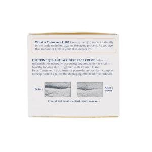 Eucerin Q10 Anti-Wrinkle Sensitive Skin Unscented Face Cream - 1.7oz