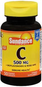 Sundance Vitamin C 500 Mg Bioflavonoids And Wild Rose Hips Capsules