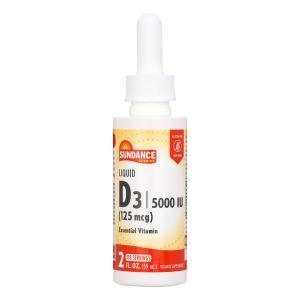 Sundance Vitamin D3 Liquid, 5000 IU, 2 Oz