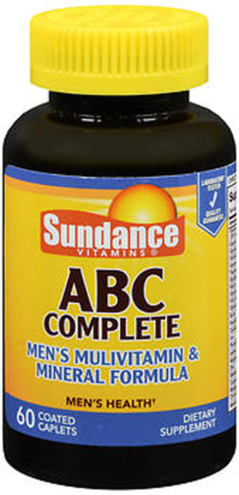 Sundance Vitamins, ABC Complete Men's Multivitamin & Mineral Formula, 60 Coated Caplets