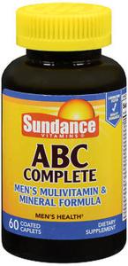 Sundance Vitamins, ABC Complete Men's Multivitamin & Mineral Formula, 60 Coated Caplets