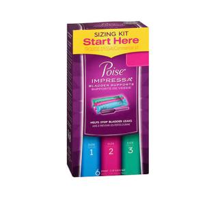 Poise Impressa Bladder Supports, Sizing Kit