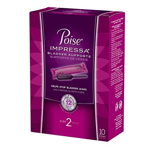 Poise Impressa Bladder Supports, Size 2, 10 Tampons
