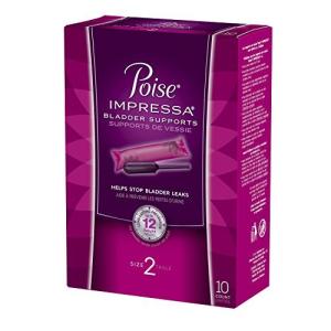 Poise Impressa Bladder Supports, Size 2, 10 Tampons