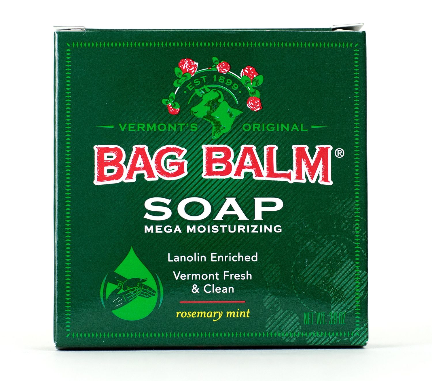 Bag Balm Mega Moisturizing Soap Rosemary Mint - 3.9 Oz Bar