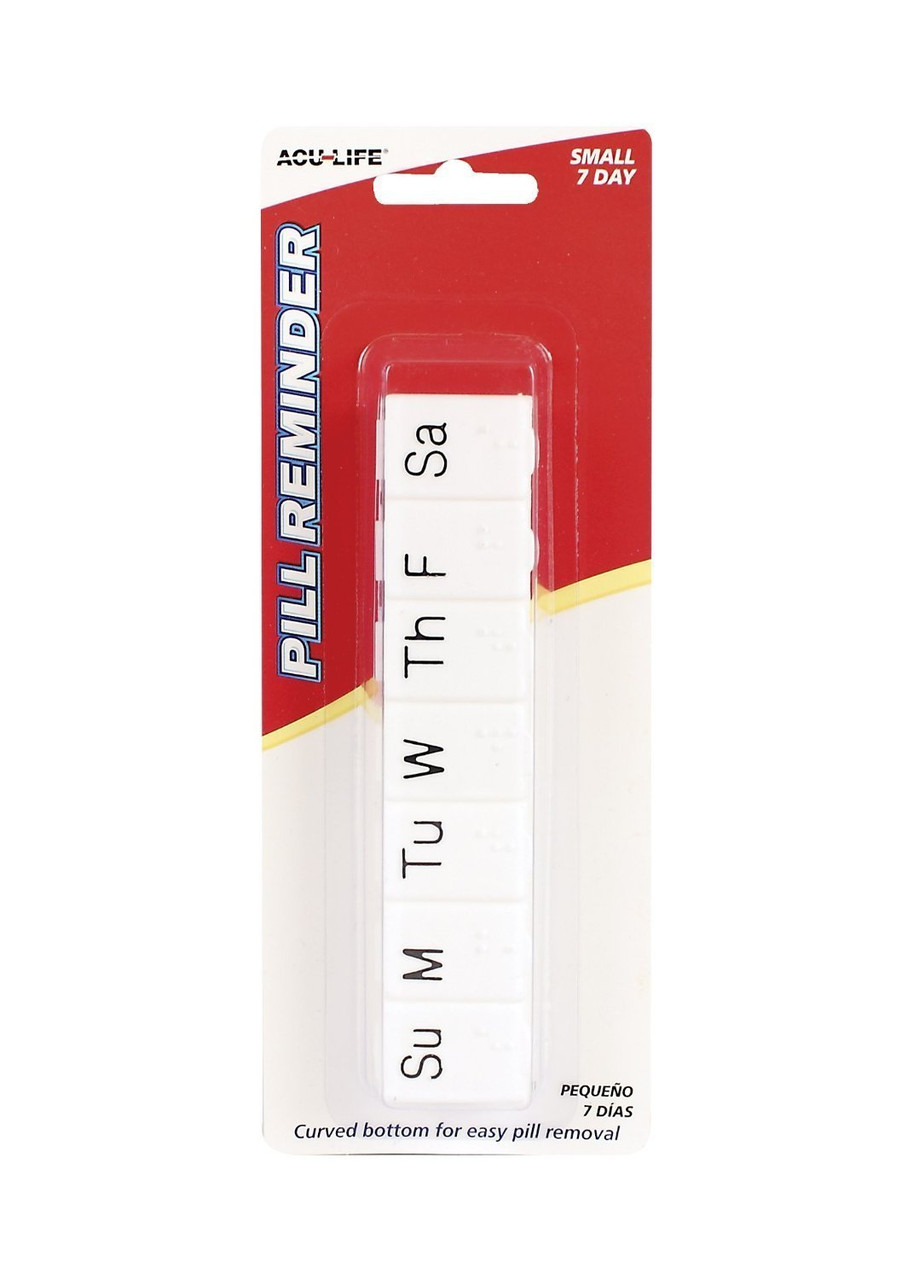 Acu-Life 7 Day Pill Reminder Box Small
