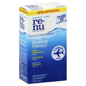 ReNu Bausch And Lomb Advanced Formula Multi-purpose Solution 2 Oz Plus, 1 Lens Case Travel Kit