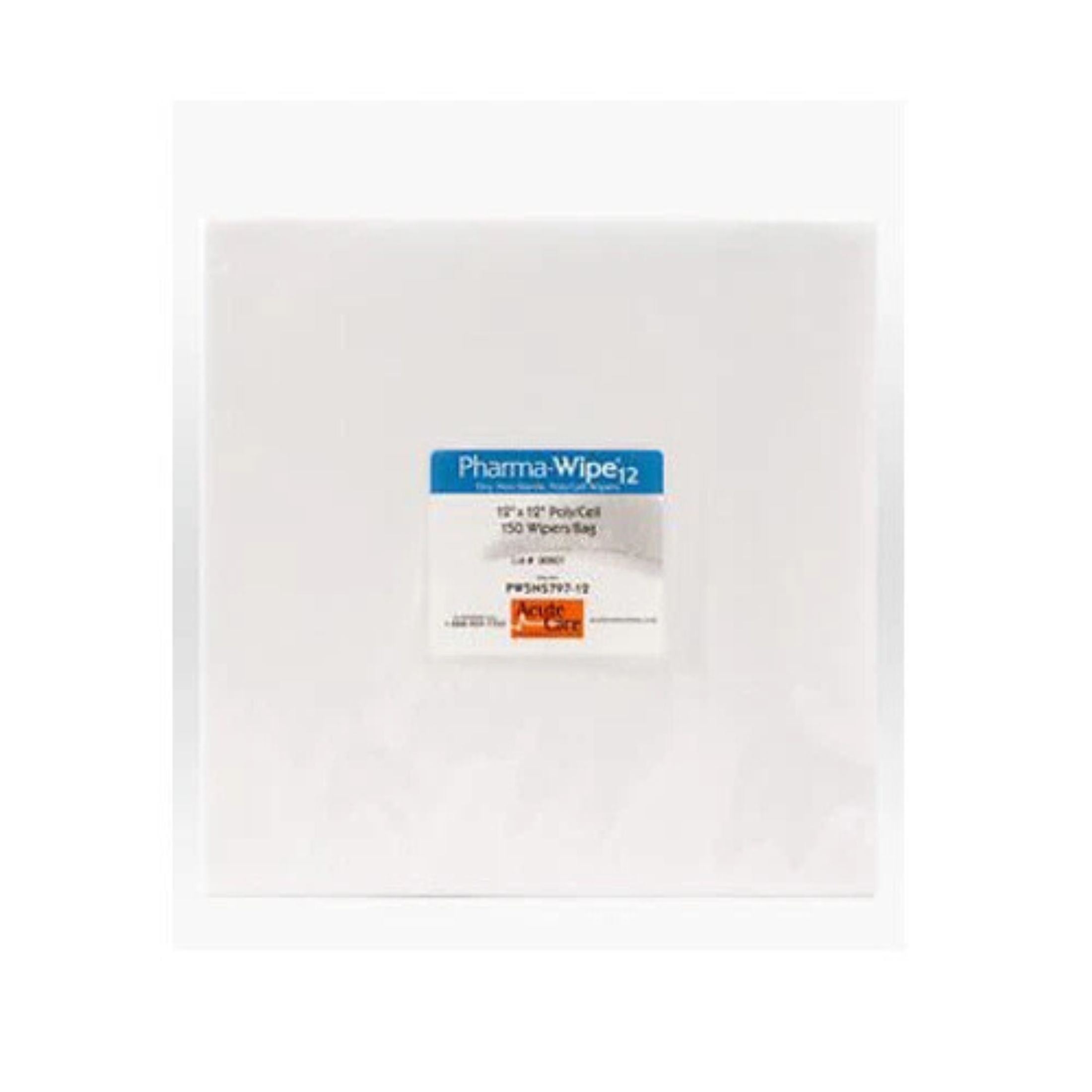 Acute Care Pharma Wipes Non Sterile 12" X 12"