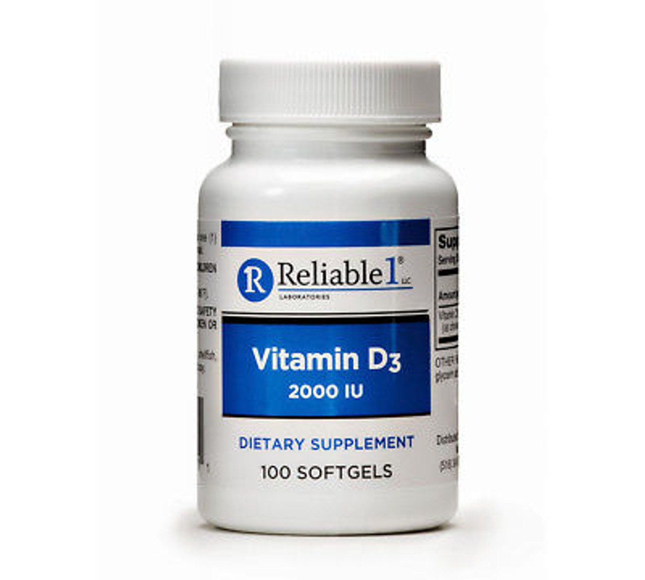 Reliable 1 Laboratories Vitamin D3 2000 Iu Softgels