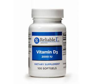 Reliable 1 Laboratories Vitamin D3 2000 Iu Softgels