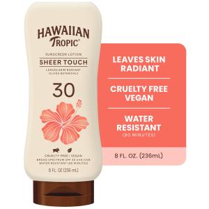 Hawaiian Tropic Sheer Touch Ultra Radiance Lotion Sunscreen Broad Spectrum SPF 30 - 8 Ounces