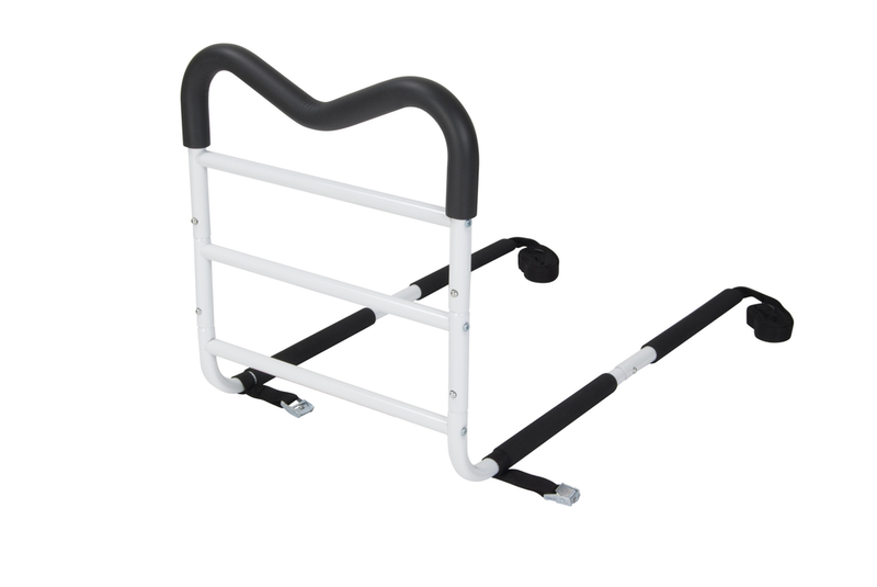 Drive Medical M-Rail Home Bed Assist Handle With Pouch White
