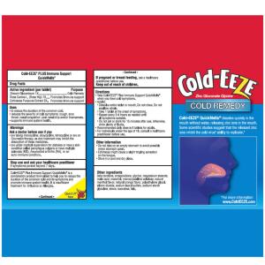 Cold-Eeze Remedy, Plus Natural Immune Support, QuickMelts, Orange