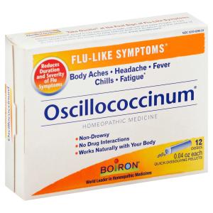 Boiron Oscillococcinum Unit Dose, Homeopathic Medicine For Flu-Like Symptoms, 12 Doses