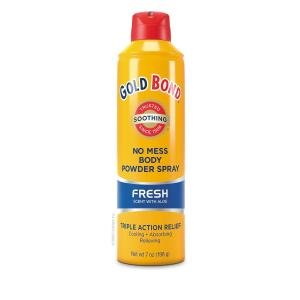 Gold Bond No Mess Fresh Scent With Aloe Body Powder Spray 7 Oz