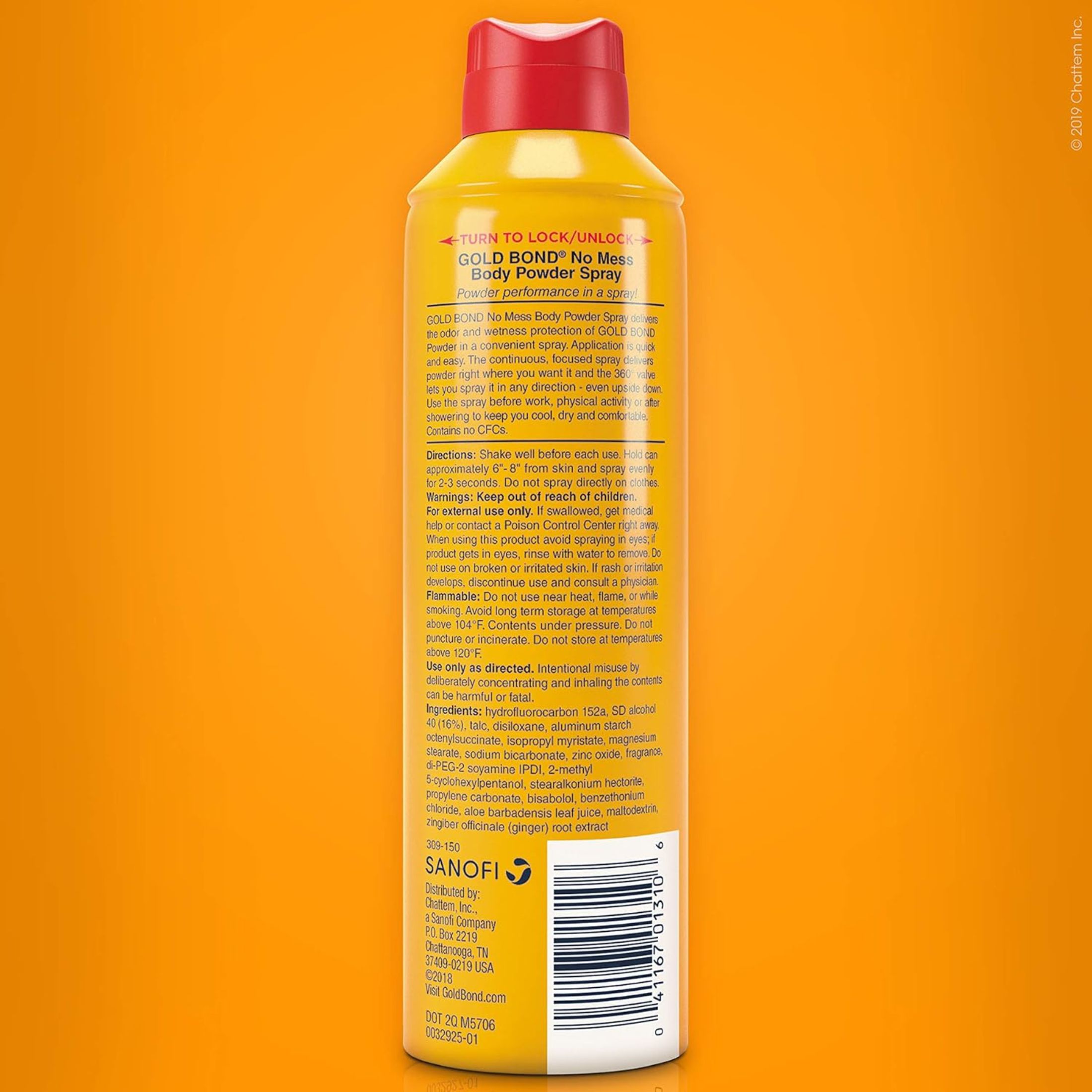 Gold Bond No Mess Fresh Scent With Aloe Body Powder Spray 7 Oz