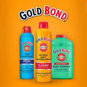 Gold Bond No Mess Fresh Scent With Aloe Body Powder Spray 7 Oz