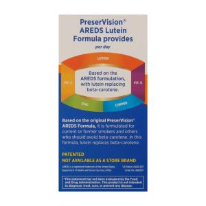 PreserVision Bausch & Lomb, AREDS 2 Formula, Eye Vitamin & Mineral Supplement, 120 Soft Gels