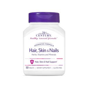 21st Century Advanced Formula Hair, Skin & Nails, 50 Tablets