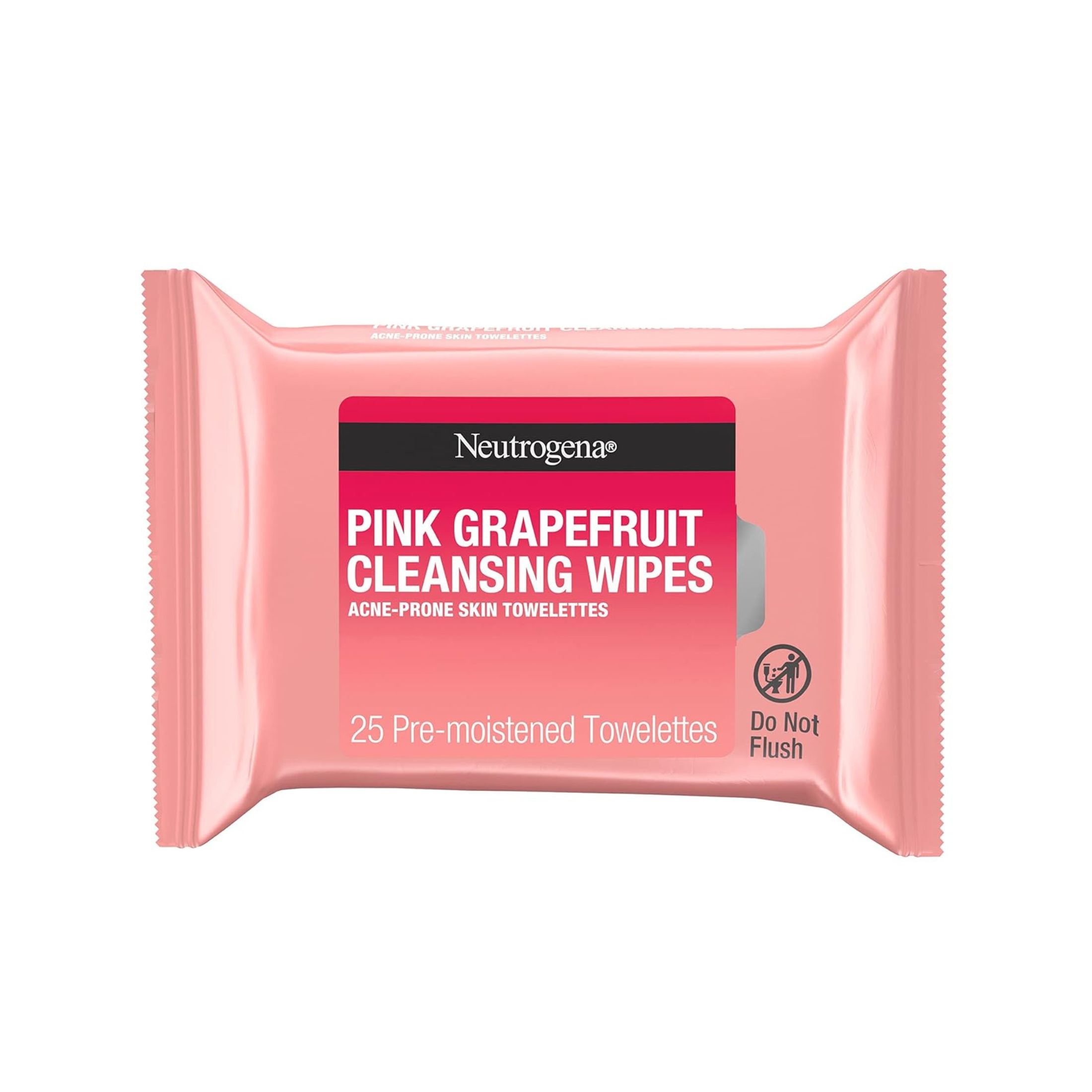 Neutrogena Oil-Free Cleansing Wipes For Acne Prone Skin, Pink Grapefruit