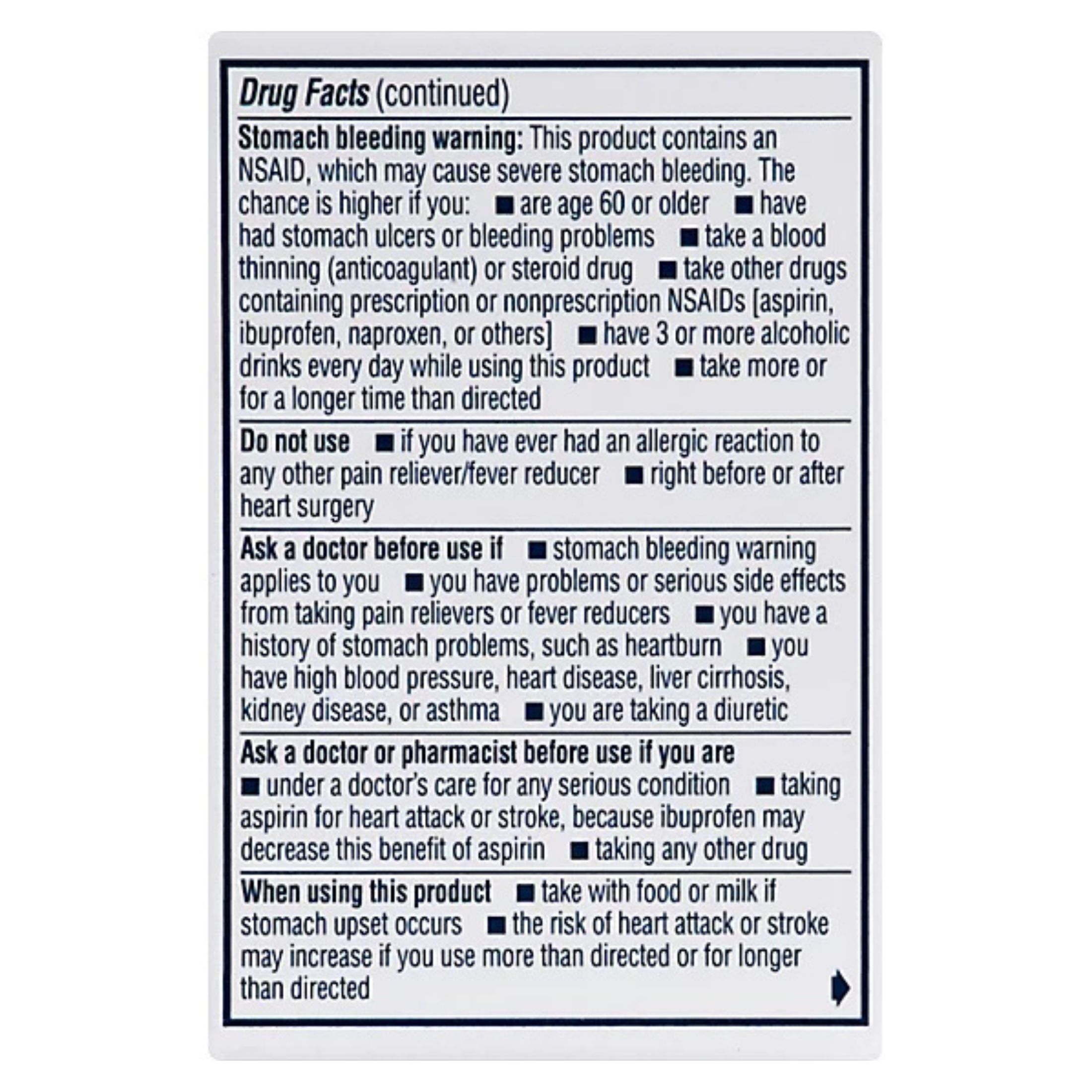 Advil Pain Reliever And Fever Reducer Film Coated Tablets - Ibuprofen (NSAID)
