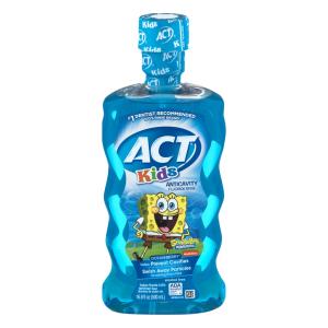 ACT Kids Fluoride Rinse, Anticavity, Ocean Berry, Nickelodeon SpongeBob SquarePants