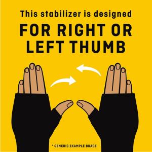Futuro Deluxe Thumb Stabilizer Black Small/Medium