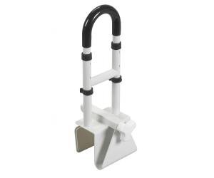 Drive Medical Adjustable Height Bathtub Grab Bar Safety Rail White