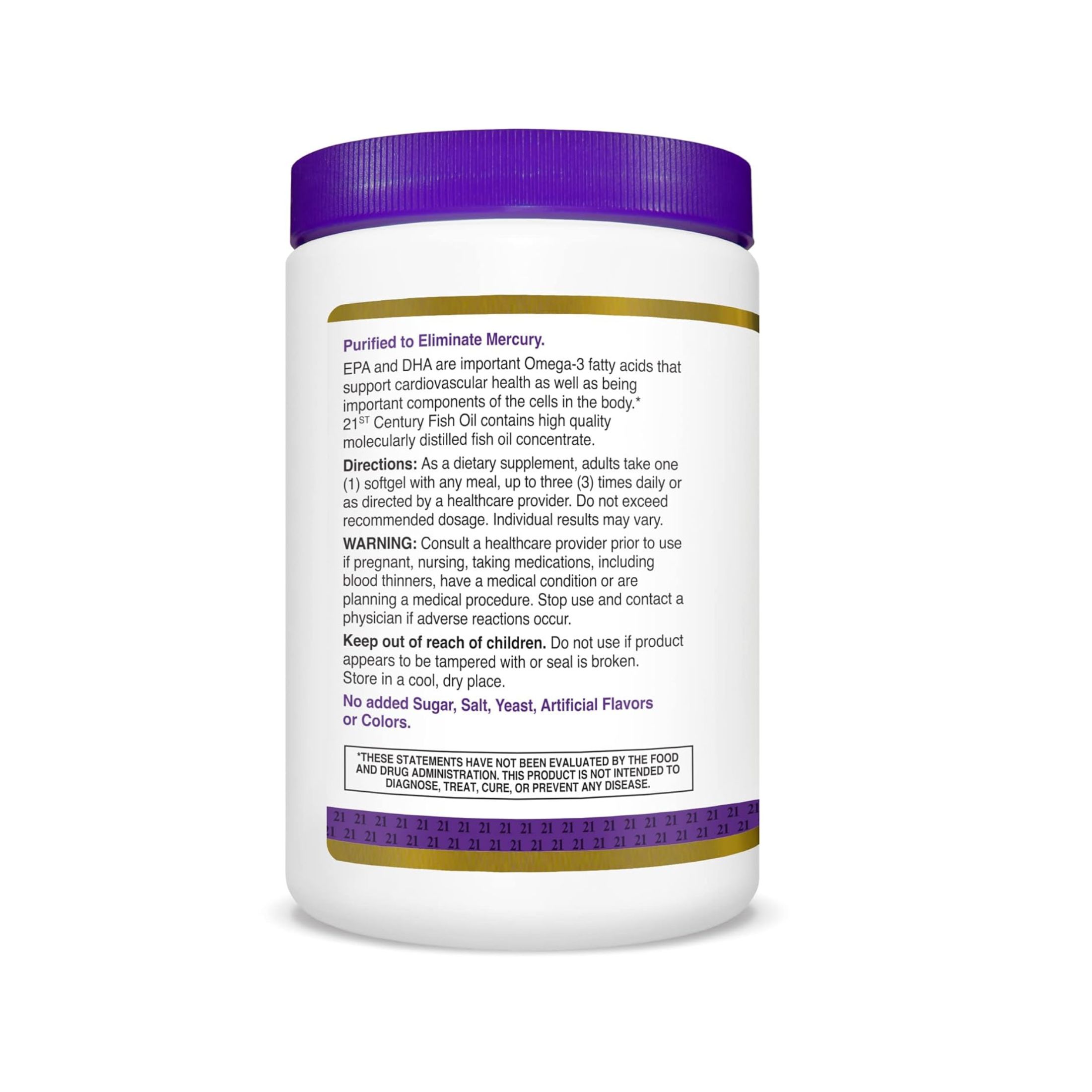 21st Century Fish Oil 1000 Mg Softgels