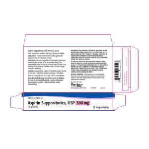 Paddock Aspirin 300mg Suppositories Unit Dsoe 12
