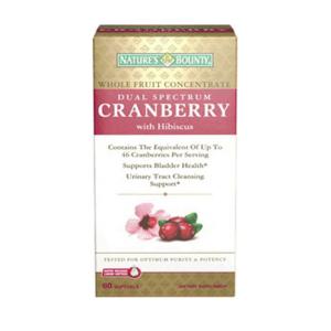 Nature's Bounty Cranberry, Dual Spectrum, With Hibiscus, Rapid Release Softgels