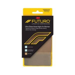 Futuro Revitalizing Ultra Sheer Knee Highs For Women Moderate Large/Nude