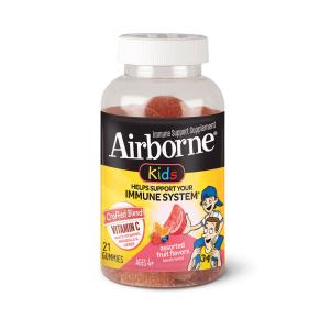 Airborne Kids Assorted Fruit Flavors Immune Support 21 Gummies