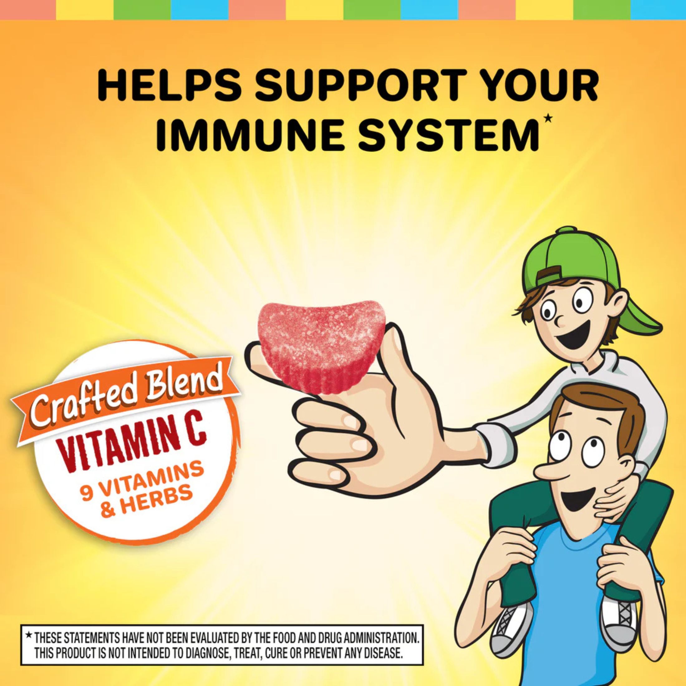 Airborne Kids Assorted Fruit Flavors Immune Support 21 Gummies