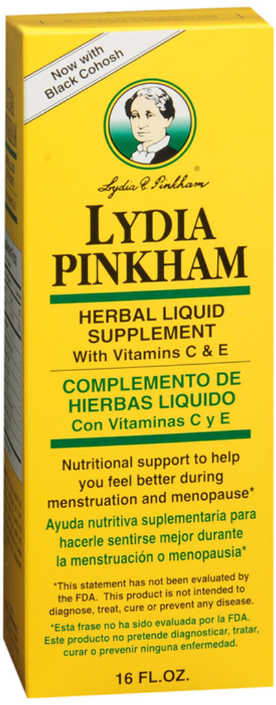 Lydia Pinkham Herbal Liquid Supplement, 16 Oz