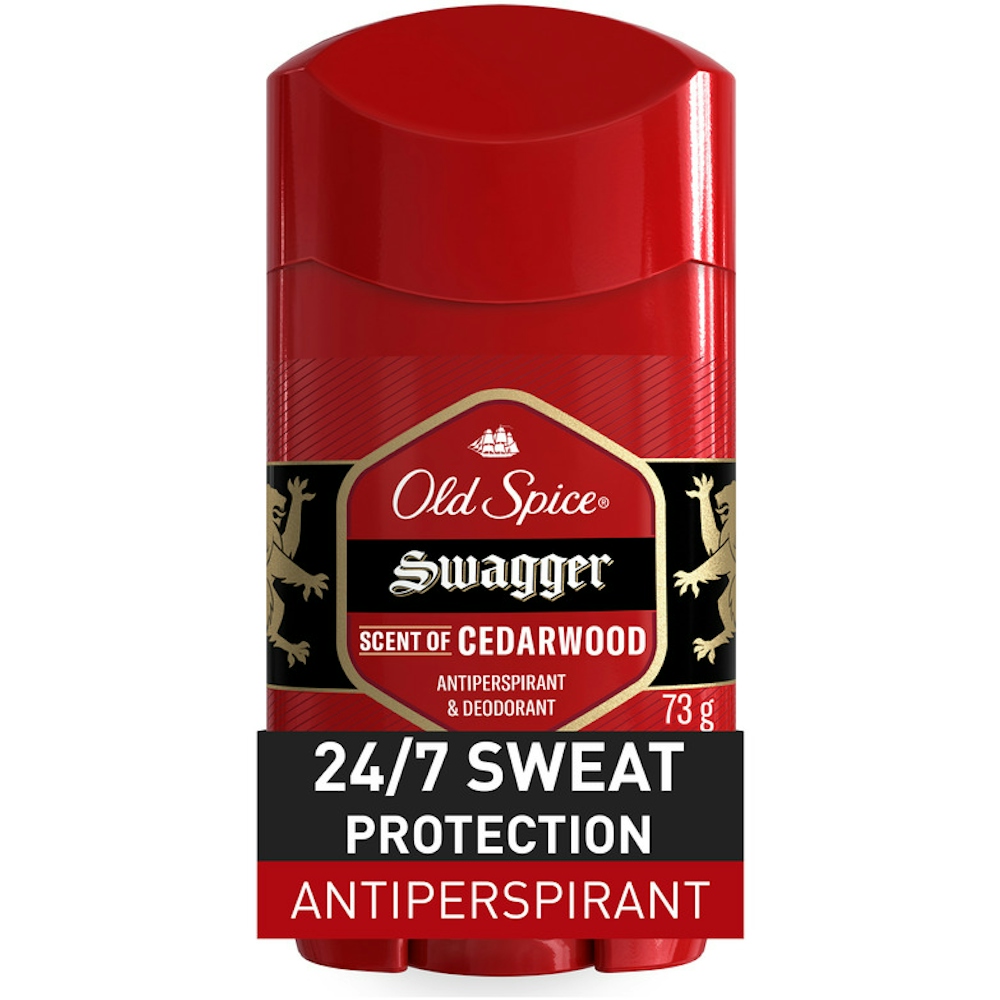 Old Spice Antiperspirant And Deodorant For Men, Red Zone Collection, Swagger Invisible Solid, Lime & Cedarwood Scent 2.6 Oz