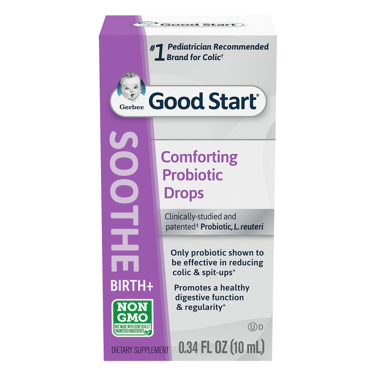 Gerber Soothe Probiotic Colic Drops - 0.34 Fl Oz