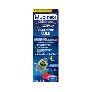 Mucinex Children's Night Time Multi-Symptom Cold Syrup