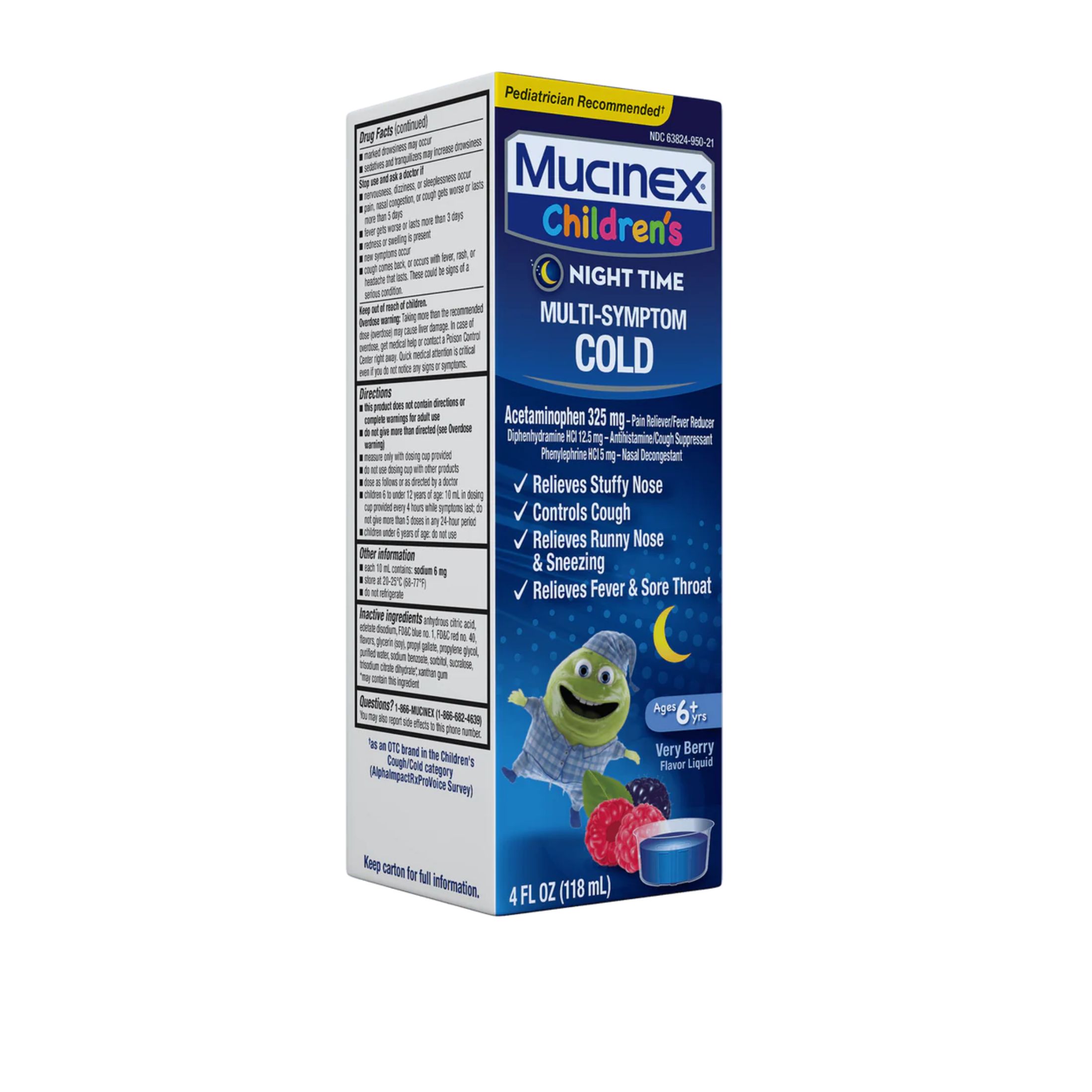 Mucinex Children's Night Time Multi-Symptom Cold Syrup