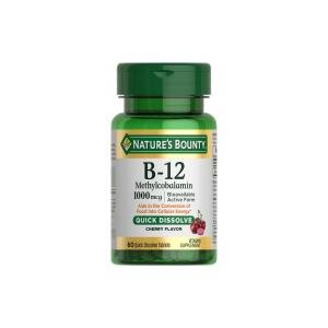 Nature's Bounty Vitamin B 12, Methylcobalamin, 1000 Mcg, Quick Dissolve Tablets
