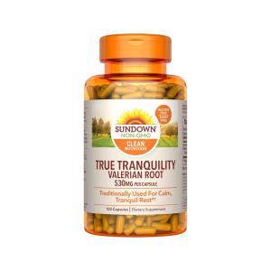 Sundown Naturals Valerian Root Whole Herb 530 Mg Capsules
