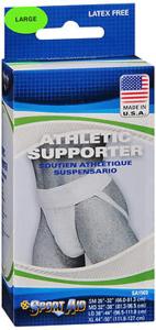 Sportaid Sport Aid Athletic Supporter, Large 38"-44", White