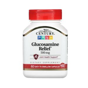 21st Century Glucosamine Relief, 500 Mg, 60 Easy To Swallow Capsules