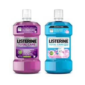 Listerine Total Care Fresh Mint Anticavity Fluoride Mouthwash, 16.9 Fl Oz