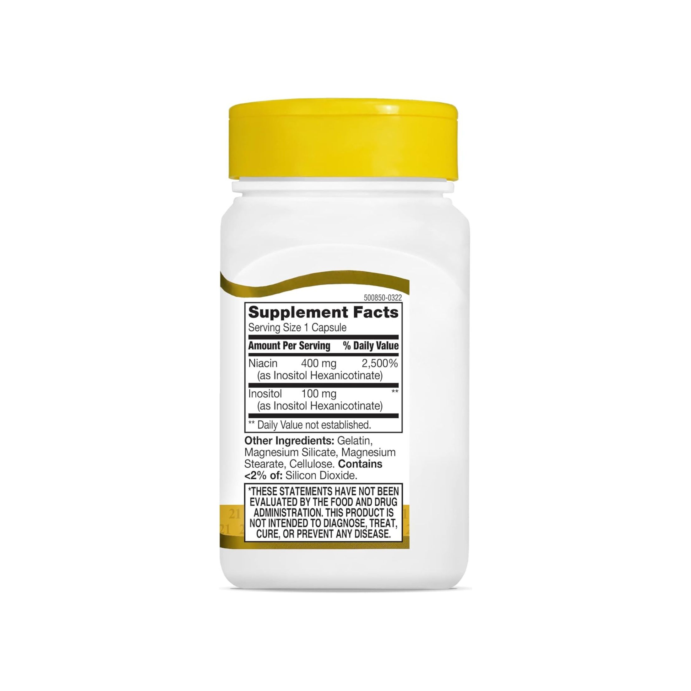 21st Century Niacin 500 Mg - Flush Free - 110 Capsules