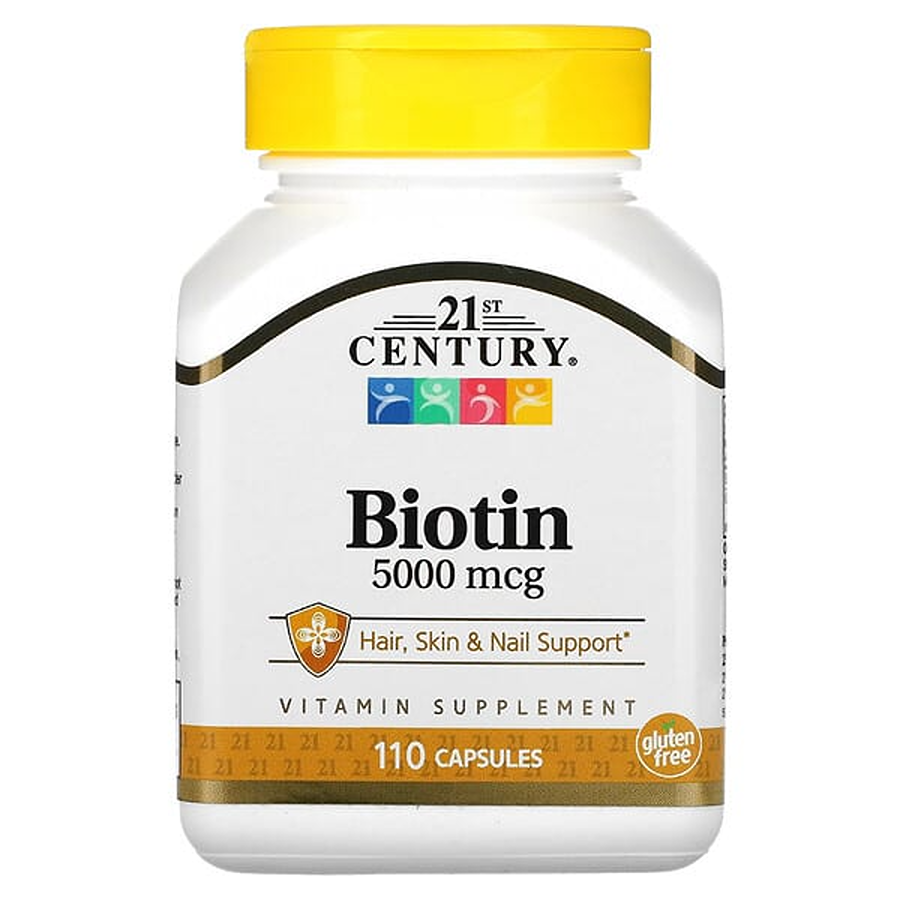 21st Century Biotin 5000 Mcg High-Potency, Capsules