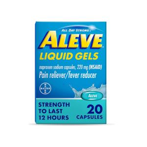 Aleve Liquid Gels W Naproxen Sodium, Pain Reliever/Fever Reducer, 220 Mg